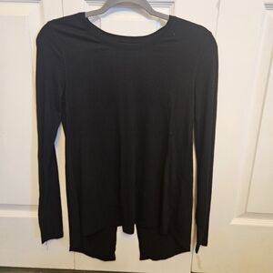 Old Navy Black Long Sleeve Crewneck Top